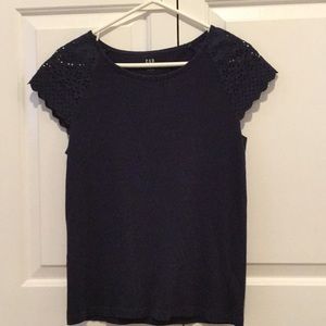 Gap short sleeve navy shirt